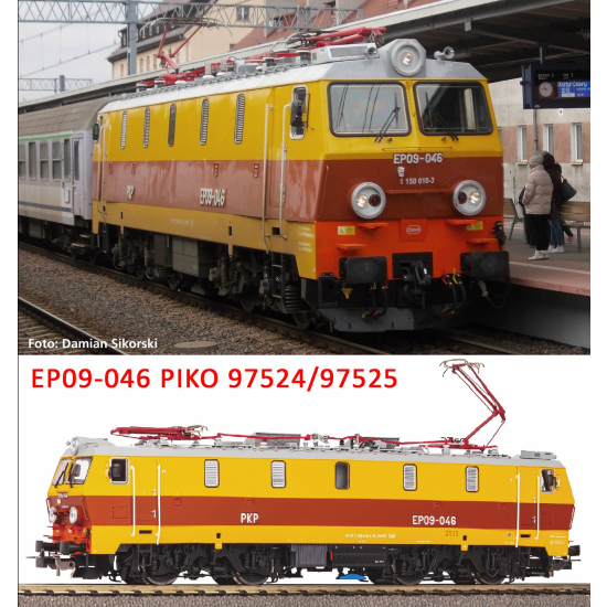 Lokomotywa Elektryczna EP09-046 PKP Intercity PIKO 97524 H0